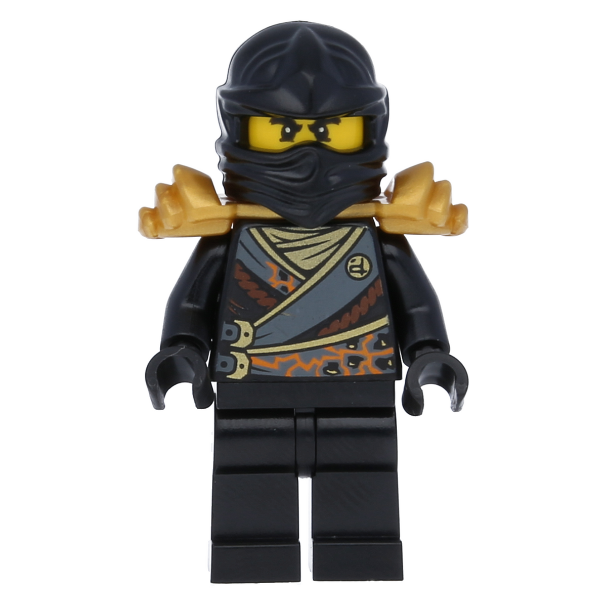 LEGO Ninjago Minifigur - Cole (goldene Schulterrüstung) Rebooted