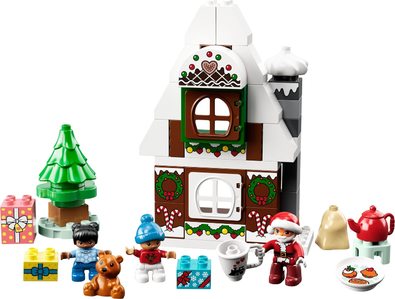 LEGO® Lebkuchenhaus mit Weihnachtsmann
