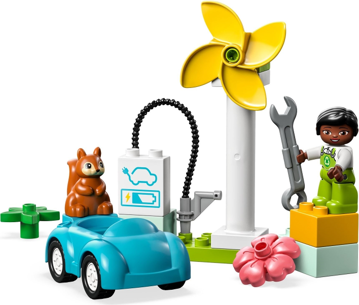 LEGO® Windrad und Elektroauto