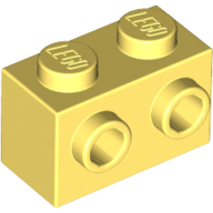 LEGO Bricks (modified) - 1 x 2 with side studs
