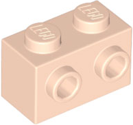 LEGO Bricks (modified) - 1 x 2 with side studs