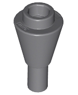 LEGO Bricks (cone) - 1 x 1 with rod (inverted)