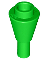 LEGO Bricks (cone) - 1 x 1 with rod (inverted)