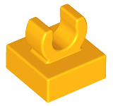 LEGO Tile (modified) - 1 x 1 with open O-clip
