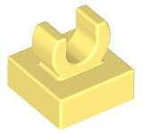 LEGO Tile (modified) - 1 x 1 with open O-clip