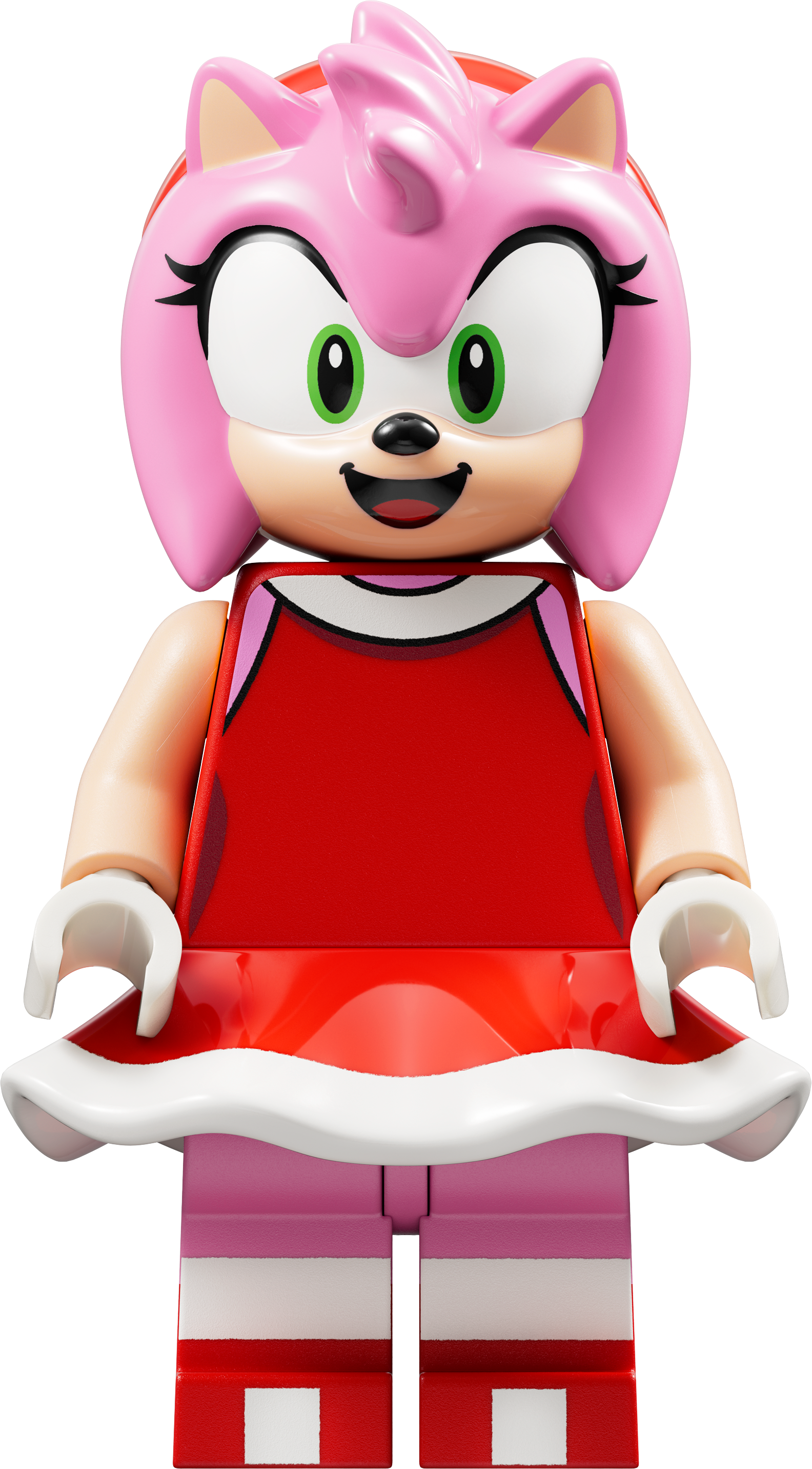 LEGO Minifigur Amy Rose - Red Dress – Sonic the Hedgehog (son005) – neu