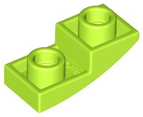 LEGO Slopes (modified) - 2 x 1 x 2/3 (inverted, curved)