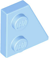 LEGO Plates (modified) - Plate 2 x 2 Right (27 degrees)