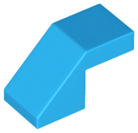 LEGO Slopes (modified) - 2 x 1 with cutout (without nub, 45°)
