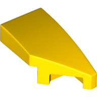 LEGO Slopes (modified) - Wing 1 x 2 with knob cutout (right, curved)
