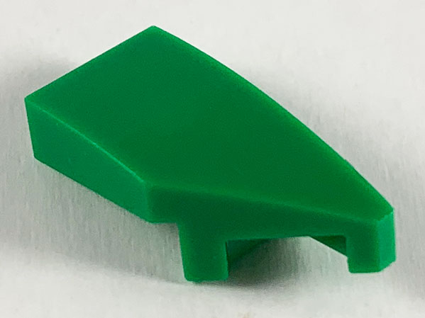 LEGO Slopes (modified) - Wing 1 x 2 with knob cutout (right, curved)
