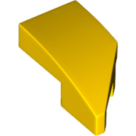 LEGO Slopes (modified) - Wing 1 x 2 with knob cutout (left, curved)
