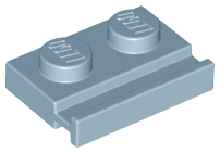 LEGO Plates (modified) - 1 x 2 with door track
