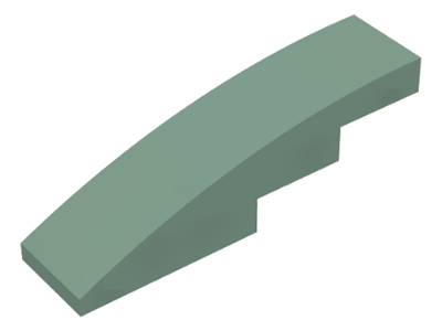 LEGO Slopes (modified) - 1 x 4 (rounded)
