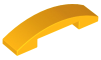 LEGO Slopes (modified) - Slanted curved 4 x 1 x 2/3 double