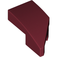 LEGO Slopes (modified) - Wing 1 x 2 with knob cutout (left, curved)
