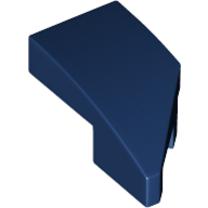 LEGO Slopes (modified) - Wing 1 x 2 with knob cutout (left, curved)