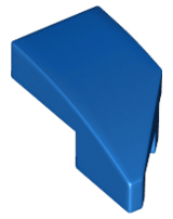 LEGO Slopes (modified) - Wing 1 x 2 with knob cutout (left, curved)