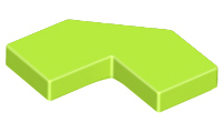 LEGO Tiles (modified) - Modified Facet 2 x 2 (with cutout)