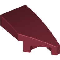 LEGO Slopes (modified) - Wing 1 x 2 with knob cutout (right, curved)