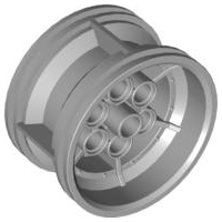 LEGO Technic tires/rims - 43.2mm D. x 26mm with 6 pin openings (small)