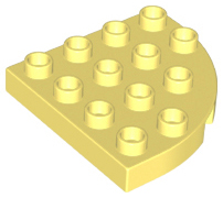 LEGO Duplo Plates - Corner plate 4 x 4 (rounded)
