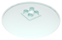 LEGO satellite dish/radar - 8 x 8 with fixed studs (inverted)