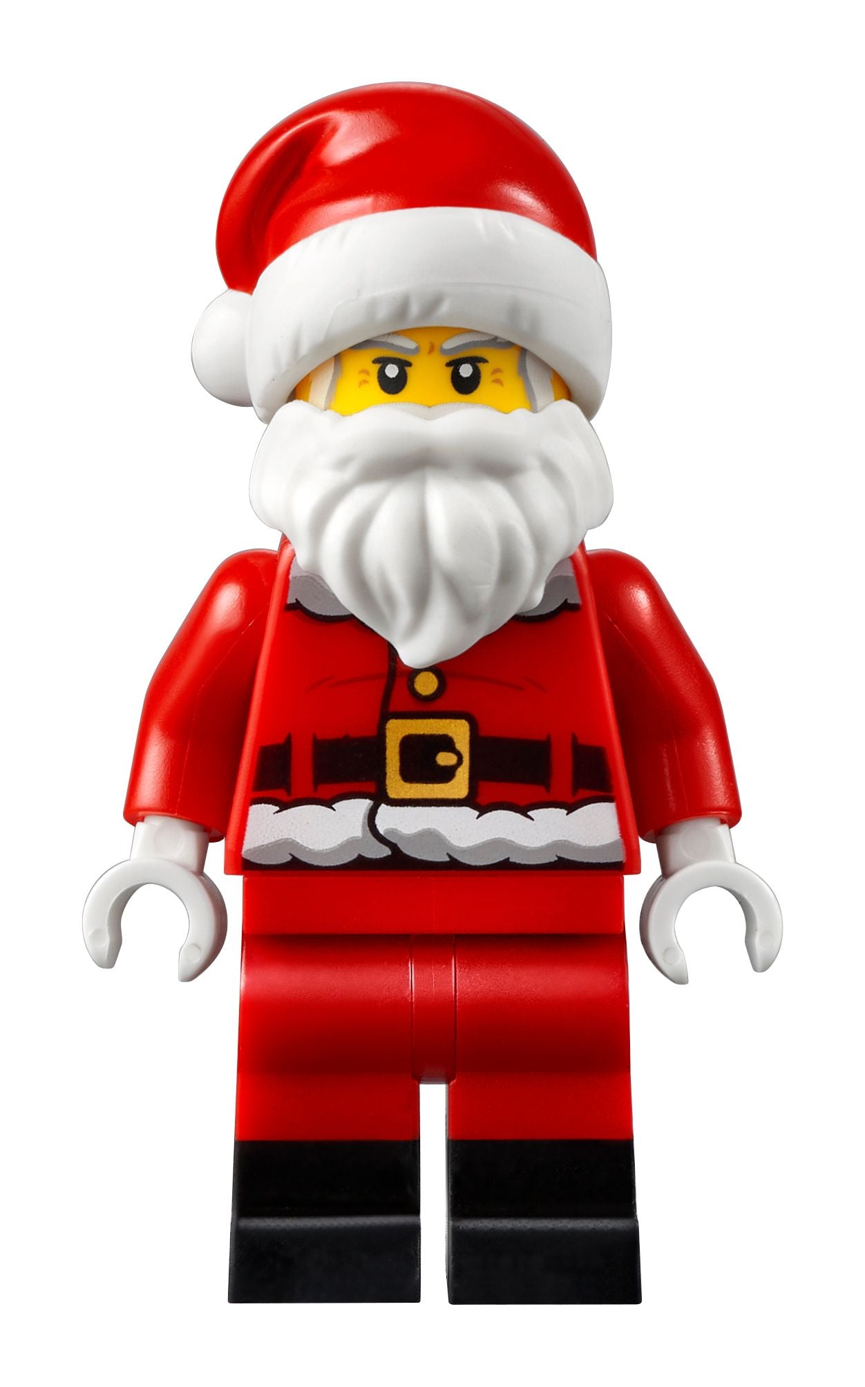 LEGO Minifigur Santa - Fur Lined Jacket with Candy Cane on Back, Red (hol246a)