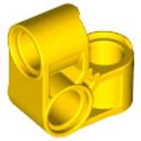 LEGO Technic connectors - 2 x 2 pin connection (vertical, curved)