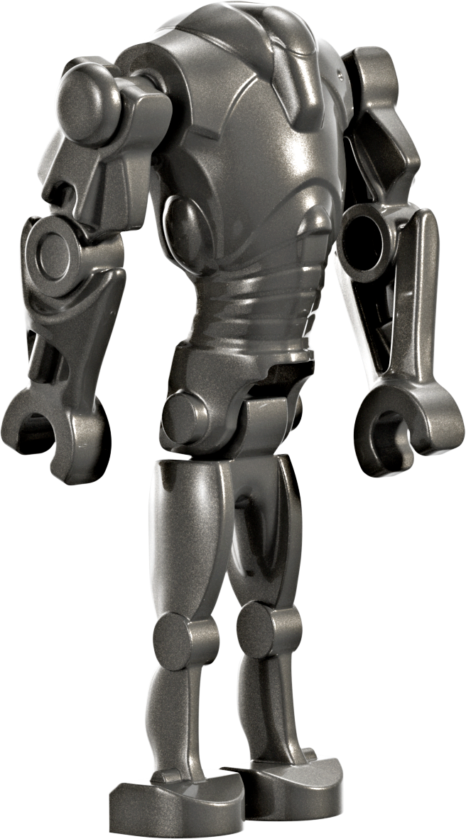 LEGO Minifigur Super Battle Droid - Pearl Dark Gray, Narrow Head (sw1321)