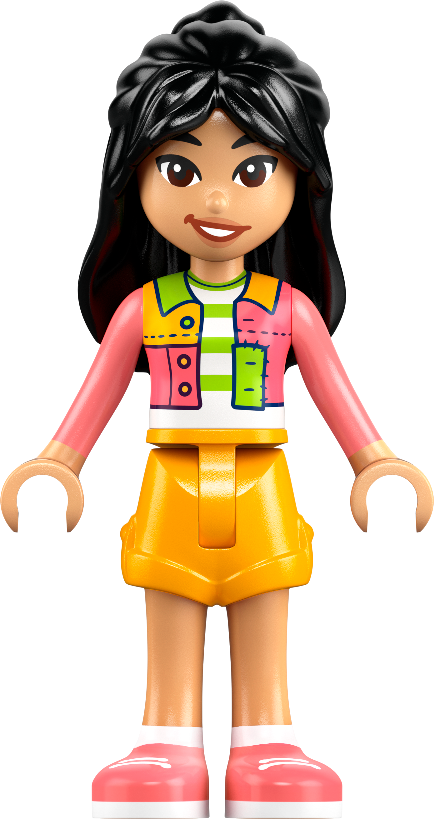 LEGO Minifigur Friends Liann - Coral Jacket, Bright Light Orange (frnd0717)