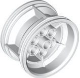 LEGO Technic tires/rims - 43.2mm D. x 26mm with 6 pin openings (small)