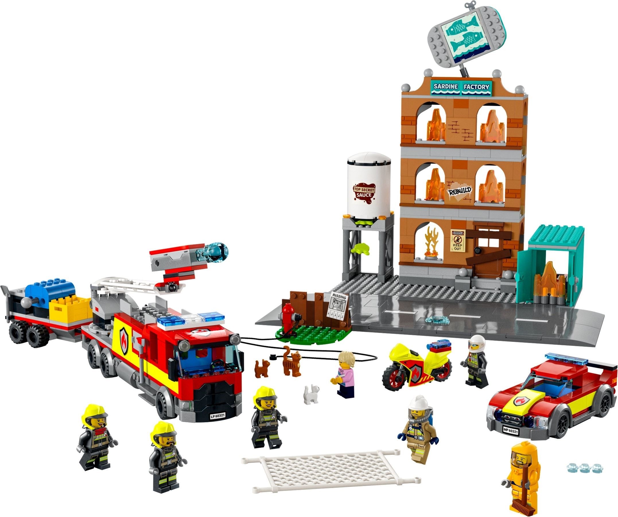 LEGO® fire brigade use with fire troops