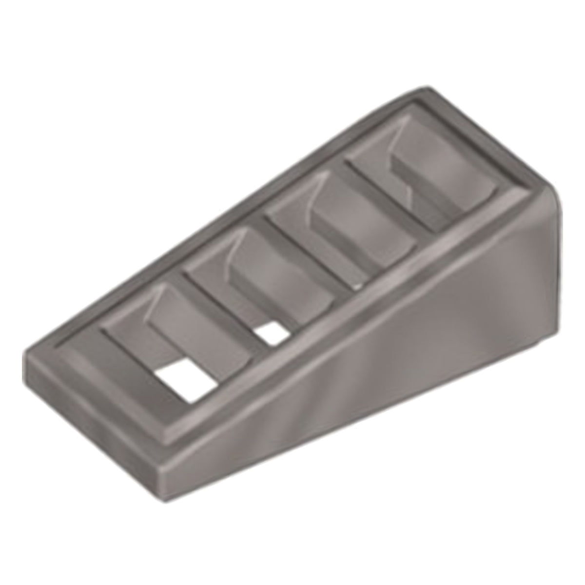LEGO Dachsteine (modifiziert) - Schräge 18 Grad, 2 x 1 x 2/3 mit Gitterrost