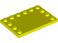 LEGO Tiles (modified) - 4 x 6 with studs on the edges