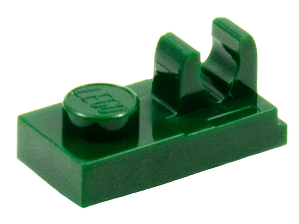 LEGO Plates (modified) - 1 x 2 with clip on top