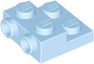 LEGO Plates (modified) - 2 x 2 x 2/3 with 2 side studs
