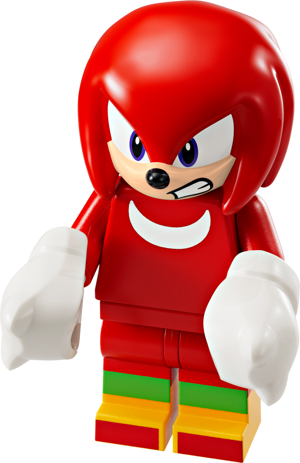 LEGO Minifigur Knuckles - Scowl – Sonic the Hedgehog (son021) – neu