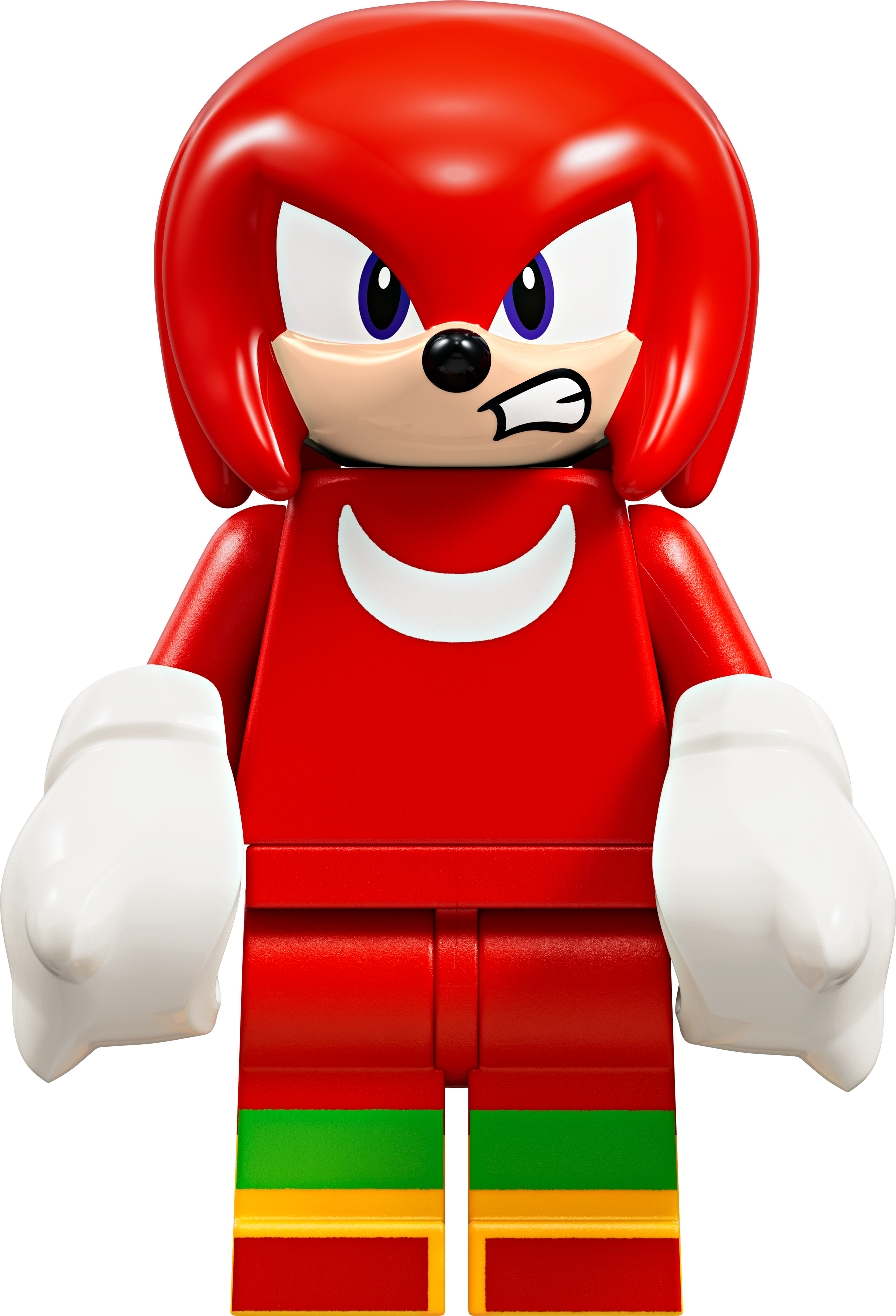 LEGO Minifigur Knuckles - Scowl – Sonic the Hedgehog (son021) – neu