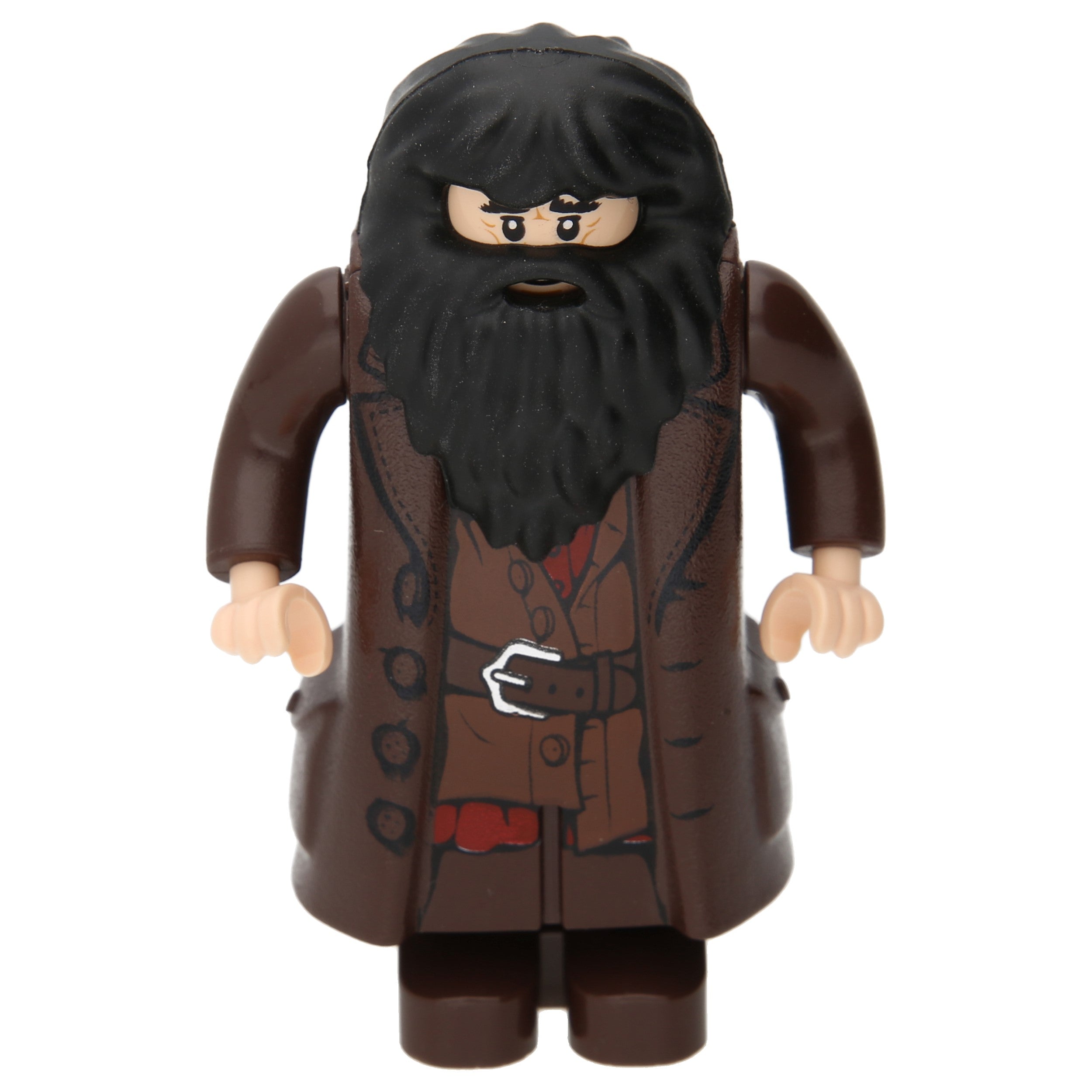 LEGO Harry Potter Minifigures - Rubeus Hagrid with dark brown coat with buttons