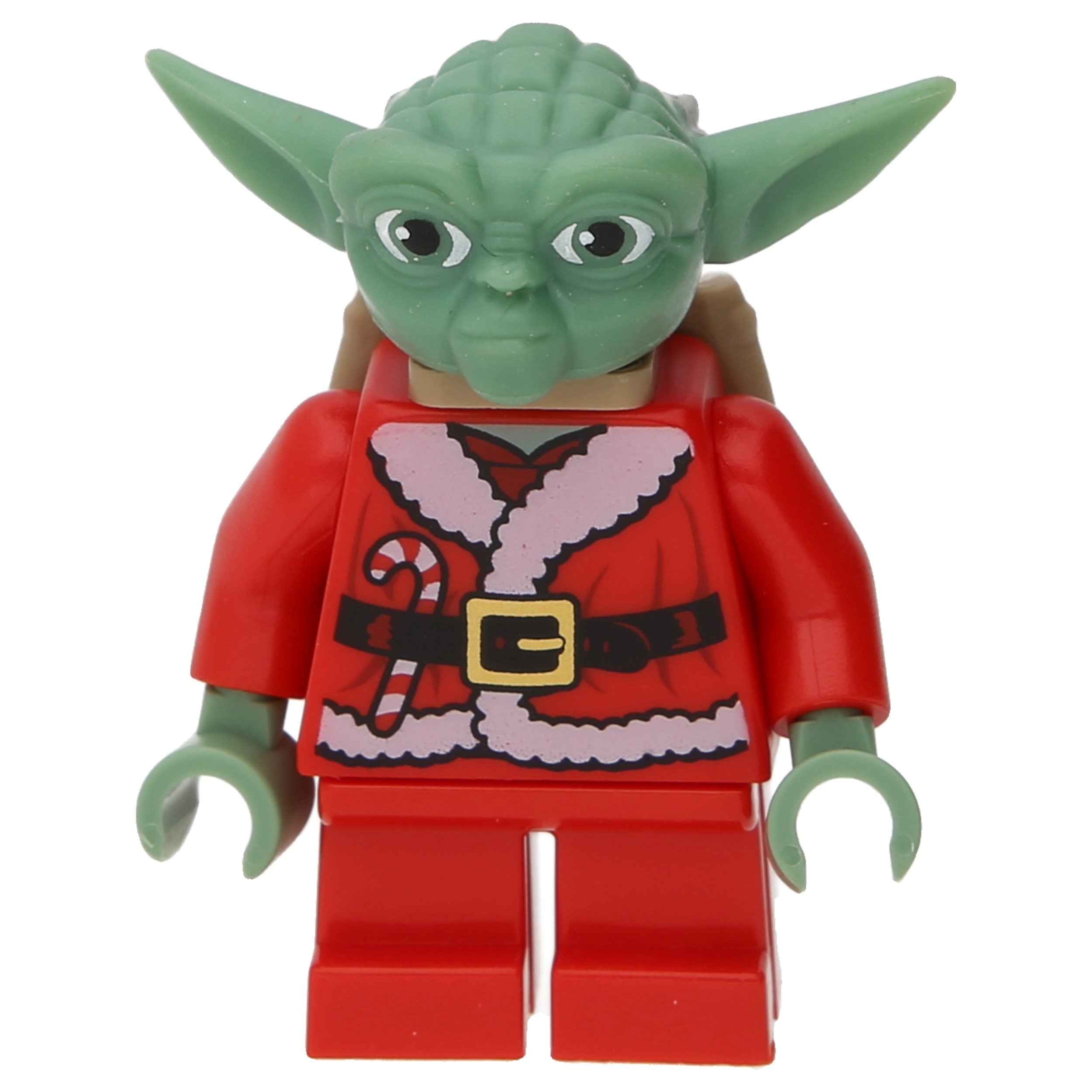 LEGO Star Wars minifigures - Yoda in Christmas outfit with gift backpack