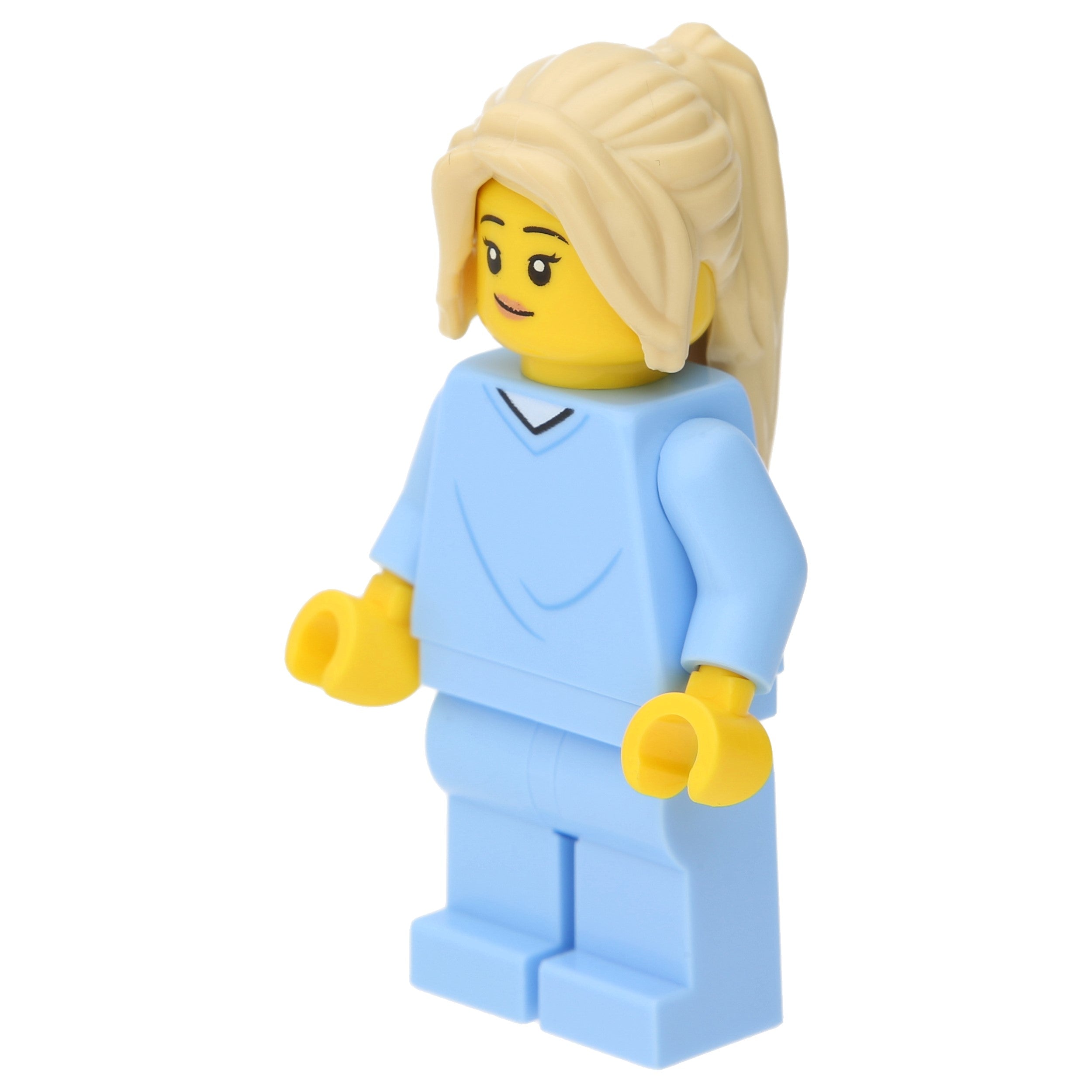 LEGO City Minifigure - Mother in Hospital Clothes (Tan hair)