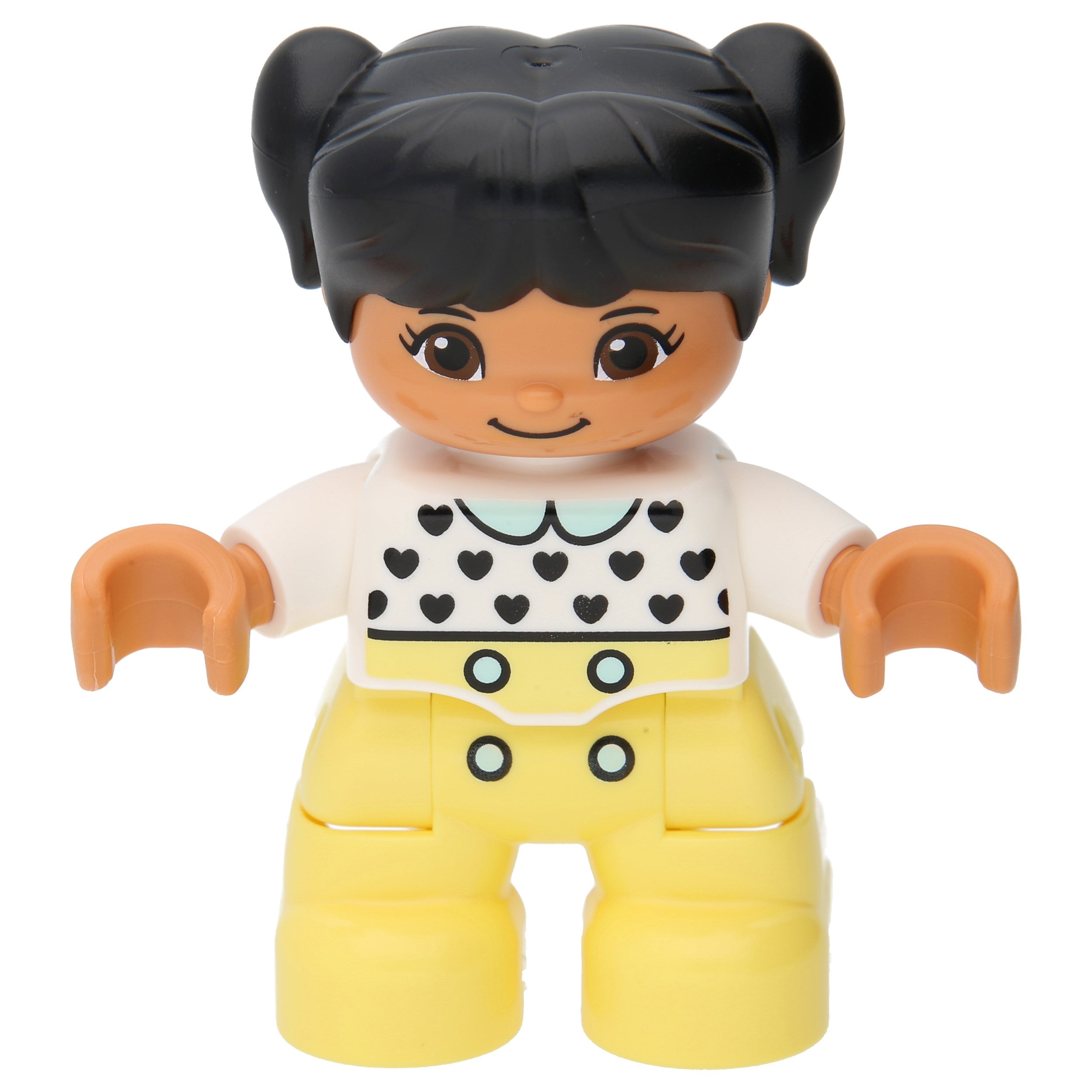 LEGO Duplo figures - girls with pale yellow legs and white top