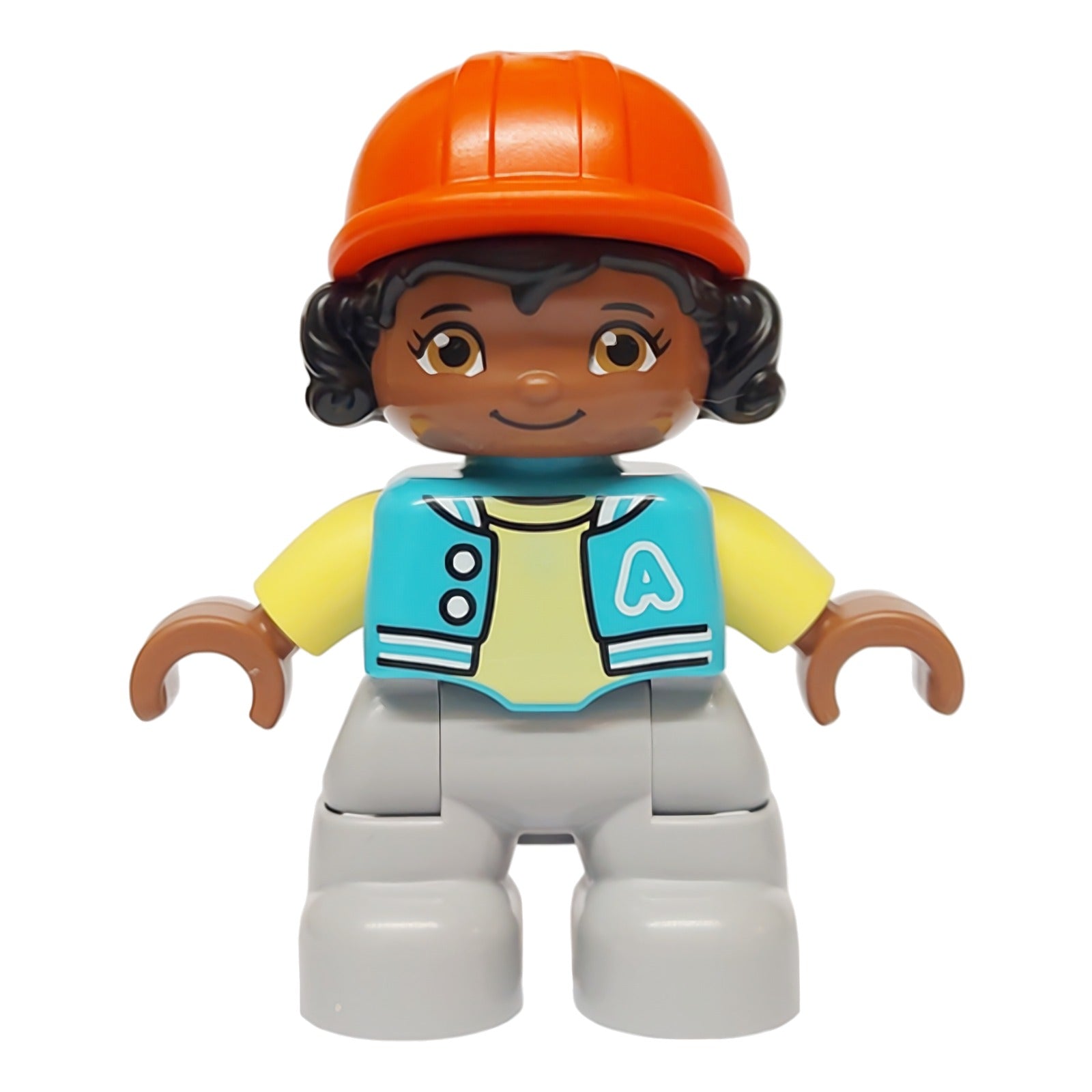 LEGO Minifigur Duplo Figure Lego Ville, Child Girl, Light Bluish (47205pb113)
