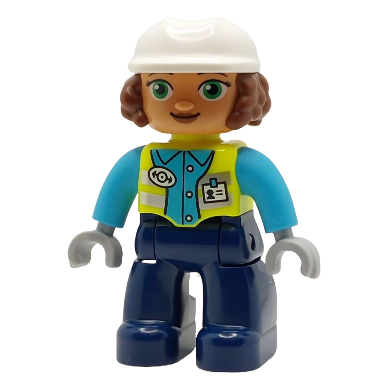 LEGO Minifigur Duplo Figure Lego Ville, Female Railway Worker (47394pb362)