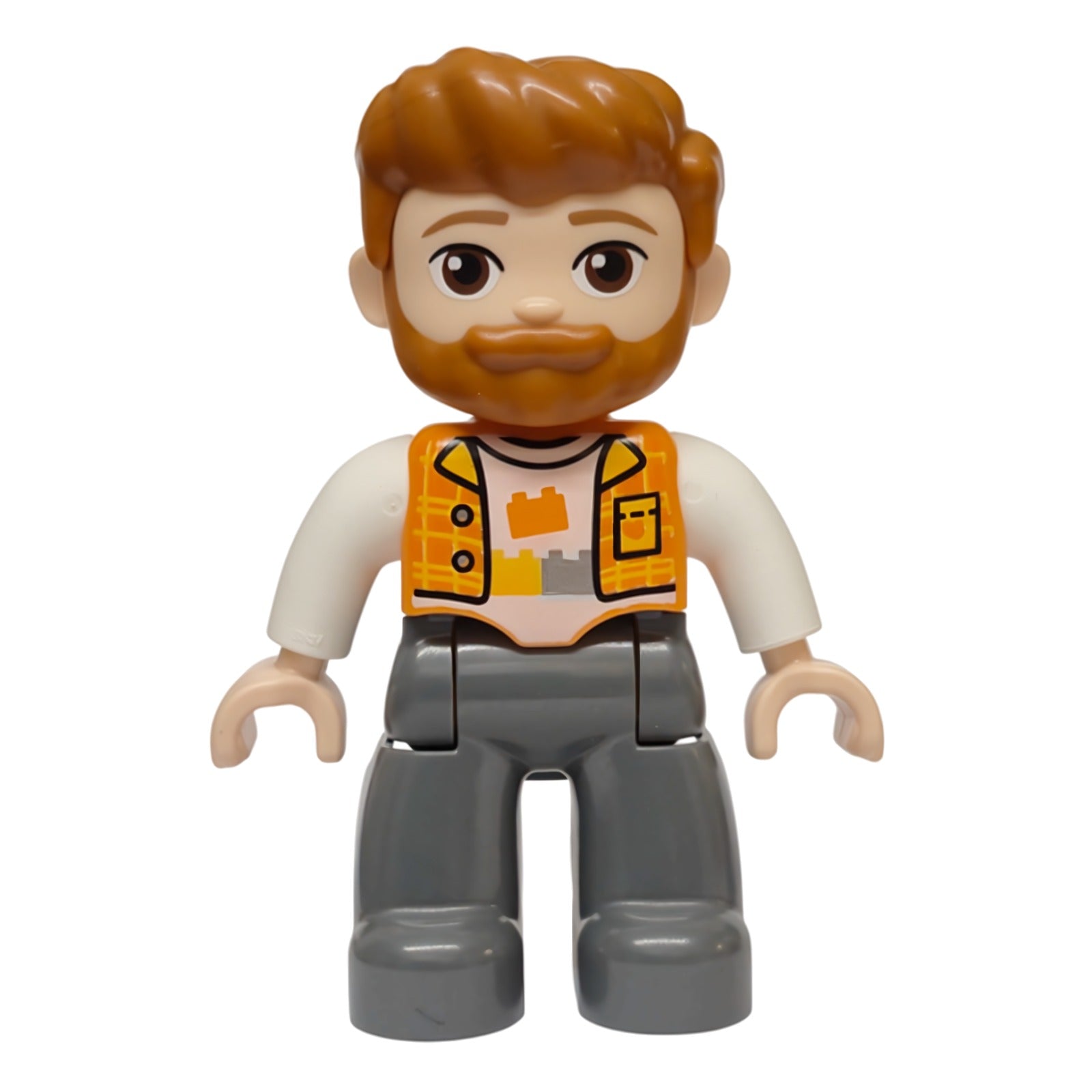 LEGO Minifigur Duplo Figure Lego Ville, Male, Dark Bluish Gray (47394pb381)