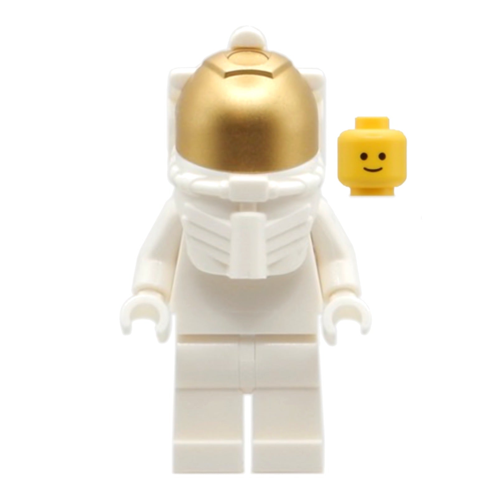 LEGO Minifigur Astronaut Mannequin - White with White Helmet, Metallic (bdp077)