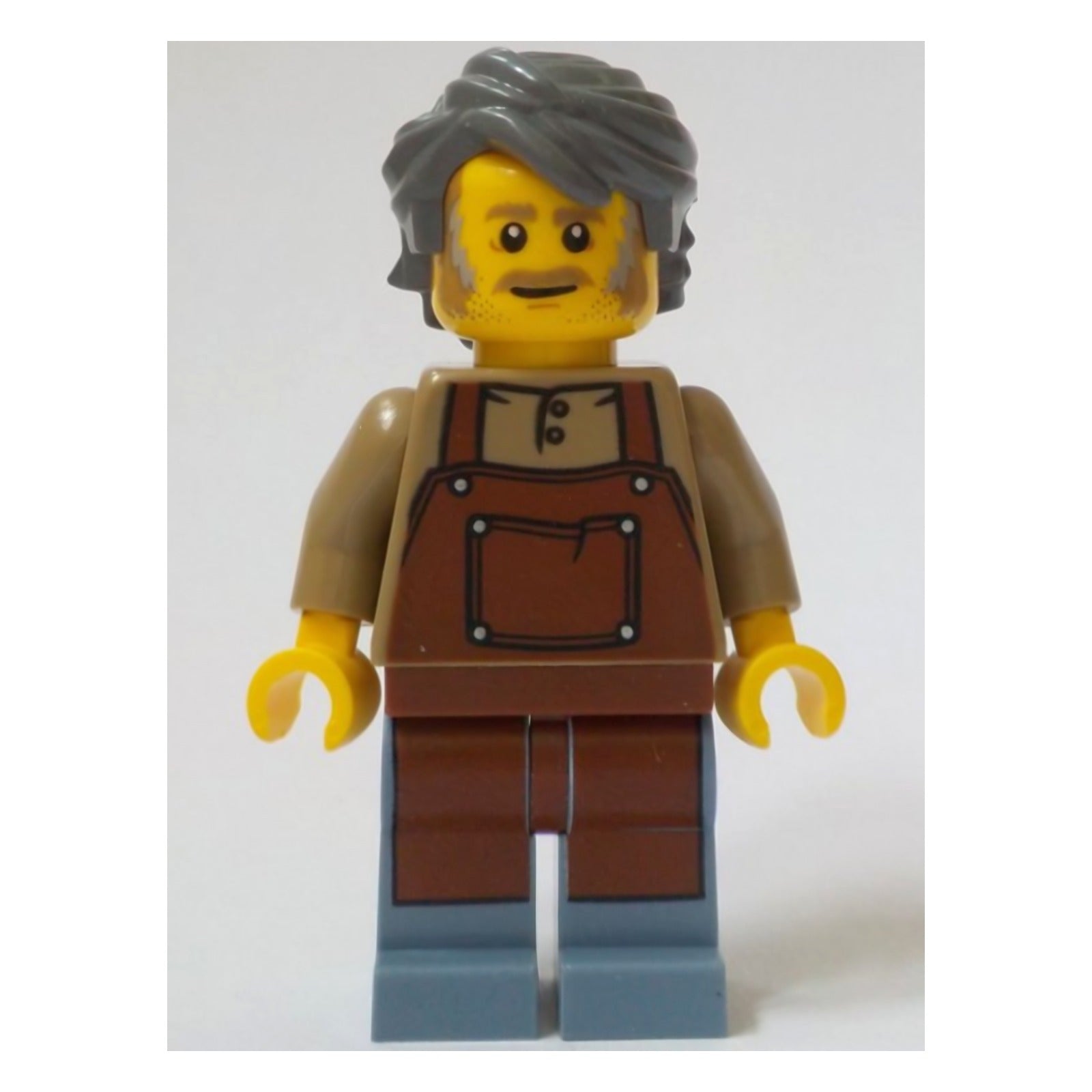 LEGO Minifigur General Store Owner - Male, Reddish Brown Apron, Sand (bdp115)
