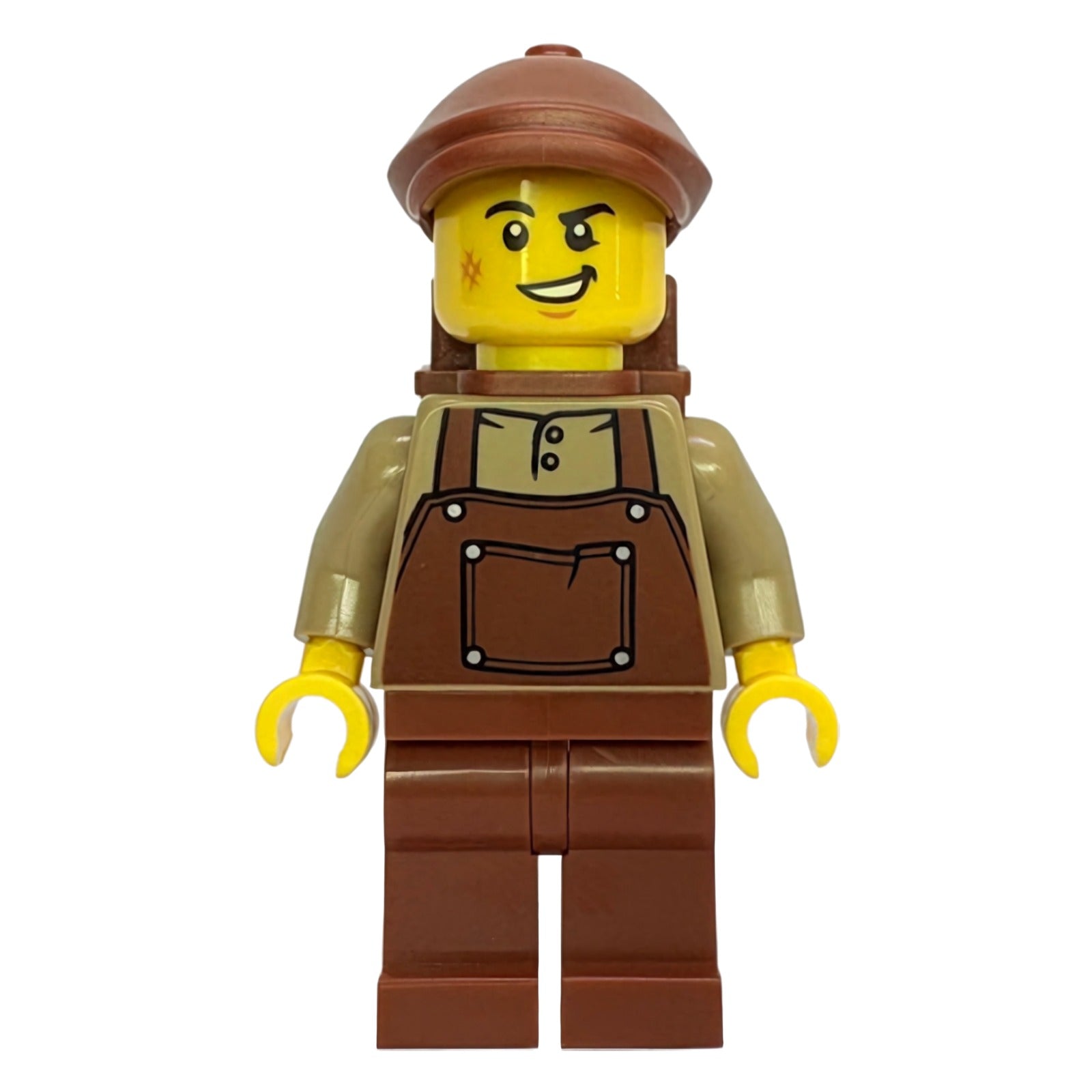 LEGO Minifigur Gold Mine Miner - Male, Dark Tan Shirt with Reddish (bdp303)