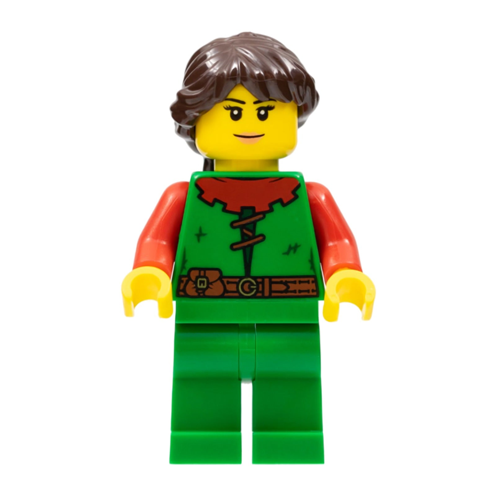 LEGO Minifigur Forestwoman - Red, Ponytail – Castle (cas558) – neu